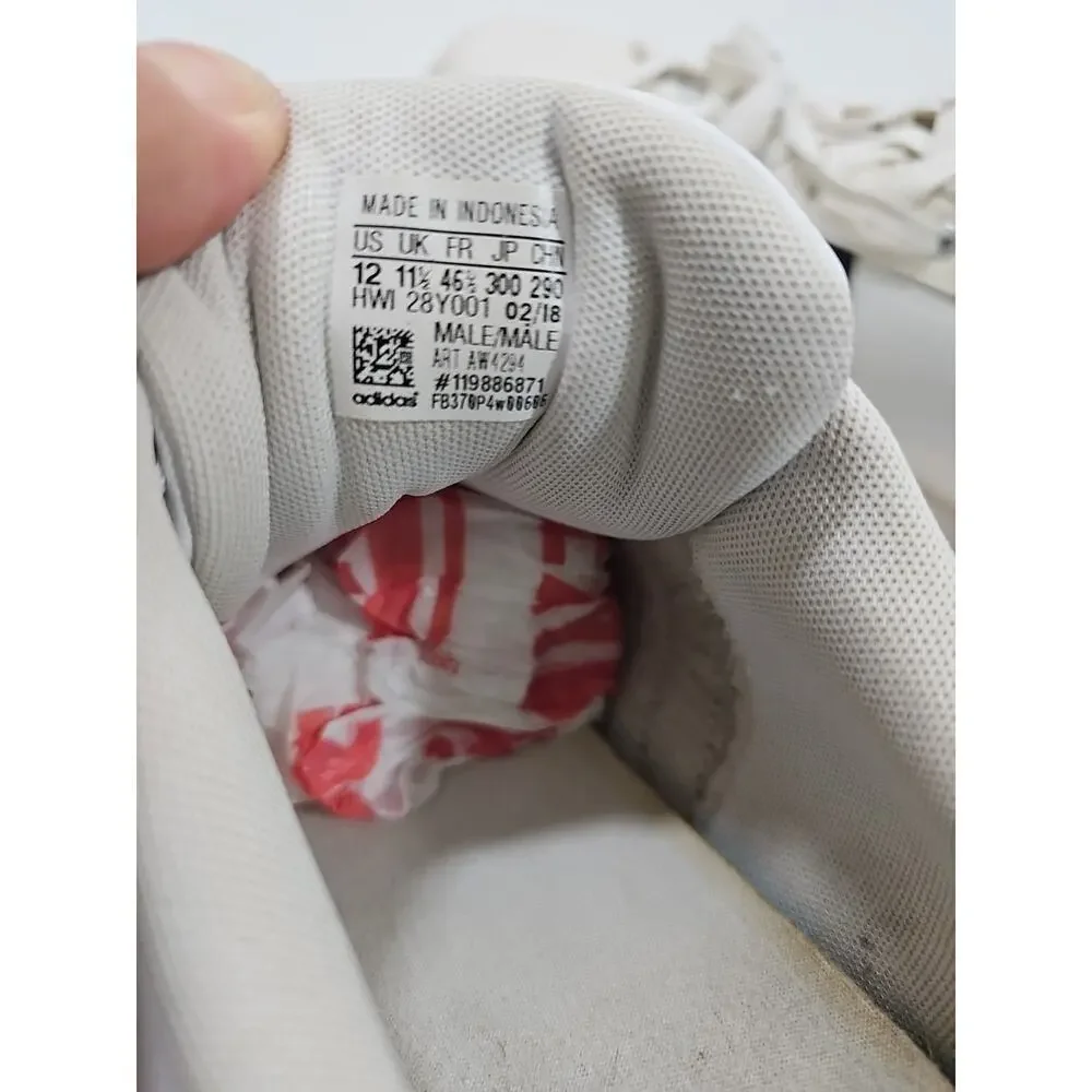 Adidas ~Men's Size 12~ Cloudfoam Neo White Black - AW4294-